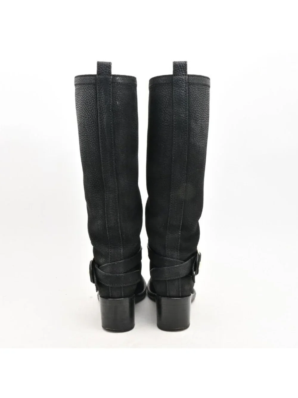 Louis Vuitton Long Boots Black Leather
